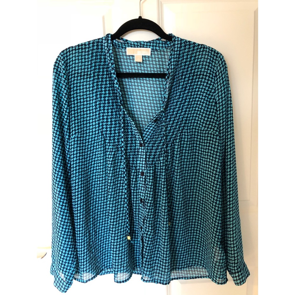 LAST CHANCE Michael Kors Pintuck Pleat Blouse